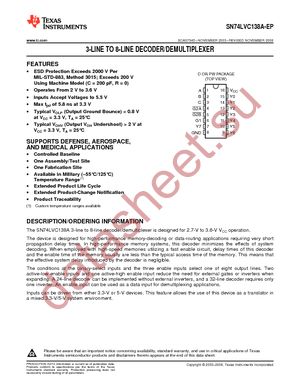 SN74LVC138AQPWREP datasheet  